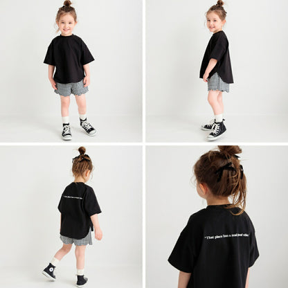 Japanese children's clothing Branches loose tops 80-160cm boys/girls spring and summer TOPS 