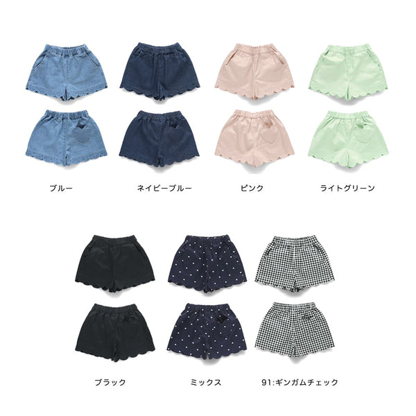 日本童裝 Branshes 花邊短褲 80-150cm 女童款 春季 PANTS