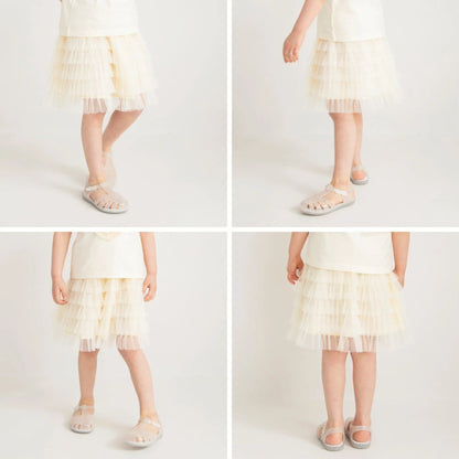 Japanese children's clothing Branches mesh skirt 90-135cm girls summer SKIRTS 