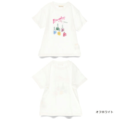Japanese children's clothing Branches printed tops 80-150cm girls summer TOPS 