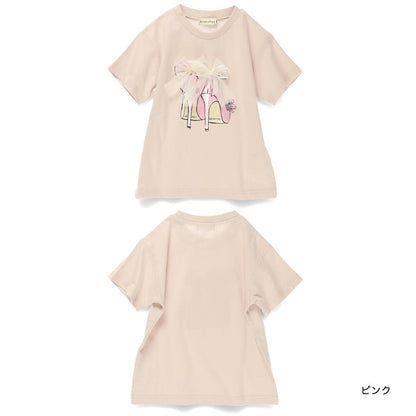 Japanese children's clothing Branches printed tops 80-150cm girls summer TOPS 