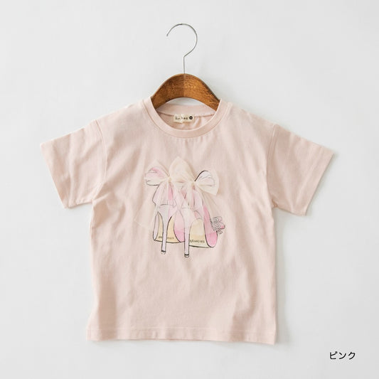 Japanese children's clothing Branches printed tops 80-150cm girls summer TOPS 