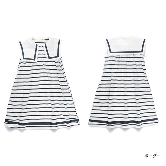 Japanese children's clothing Branches sailor collar dress 80-150cm girls summer dresses 