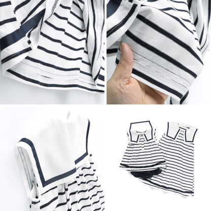 Japanese children's clothing Branches sailor collar dress 80-150cm girls summer dresses 