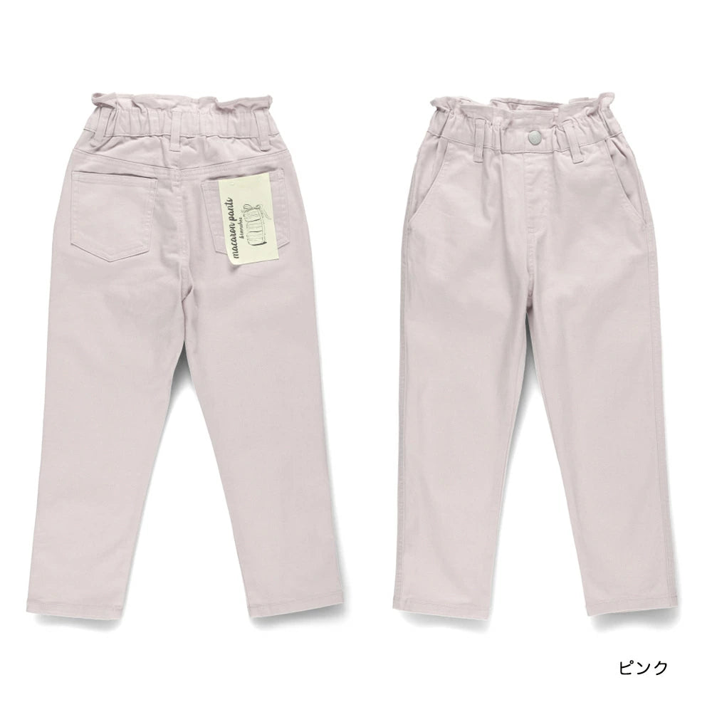Japanese children's clothing Branches scallop silk layered waist top 90-150cm girls summer TOPS 