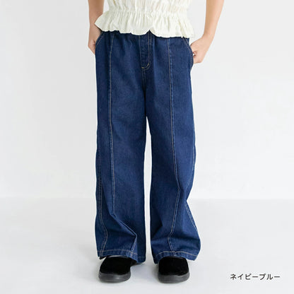 Japanese children's clothing Branches scallop silk layered waist top 90-150cm girls summer TOPS 