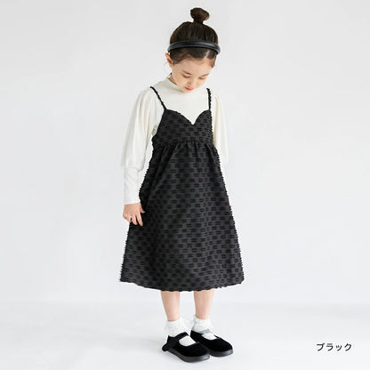 Japanese children's clothing Branches scallop silk layered waist top 90-150cm girls summer TOPS 