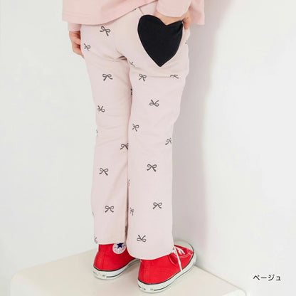 日本童裝 Branshes 心型口袋休閒長褲 80-130cm 女童款 秋季 PANTS