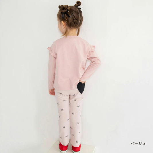 日本童裝 Branshes 心型口袋休閒長褲 80-130cm 女童款 秋季 PANTS