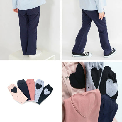 日本童裝 Branshes 心型口袋休閒長褲 80-130cm 女童款 秋季 PANTS