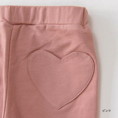 日本童裝 Branshes 心型口袋休閒長褲 80-130cm 女童款 秋季 PANTS