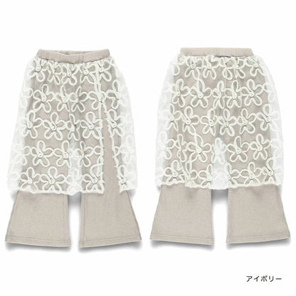 Japanese children's clothing Branches scallop silk layered waist top 90-150cm girls summer TOPS 