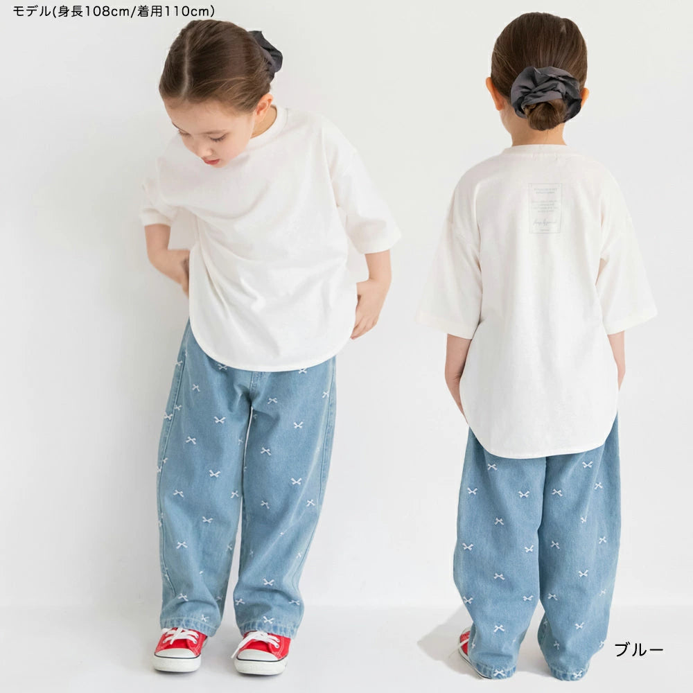 Japanese children's clothing Branches scallop silk layered waist top 90-150cm girls summer TOPS 