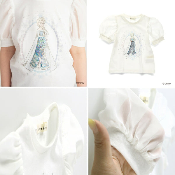 日本童裝 Branshes x Diseny 公主上衣 90-130cm 女童款 夏季 TOPS