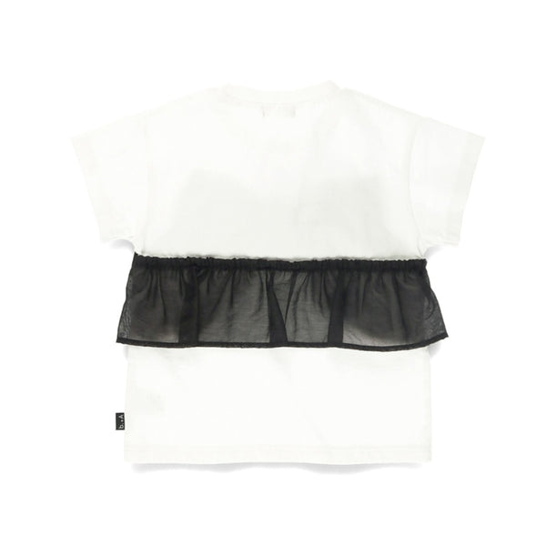 日本童裝 Branshes x b.+A 金子綾 絲帶蝴蝶結短袖上衣 90-150cm 女童款 夏季 TOPS