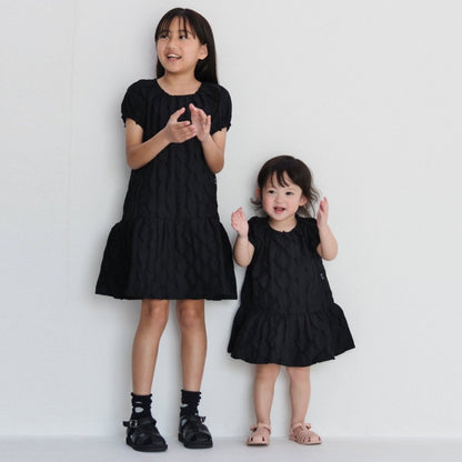 Branches x b.+A Kaneko Aya Ruffle Embroidered Dress (90-150cm) for Girls (Summer Dress) 