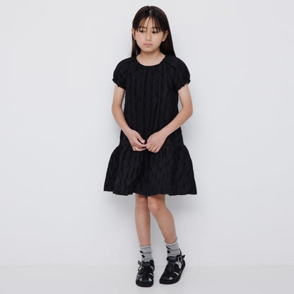 Branches x b.+A Kaneko Aya Ruffle Embroidered Dress (90-150cm) for Girls (Summer Dress) 