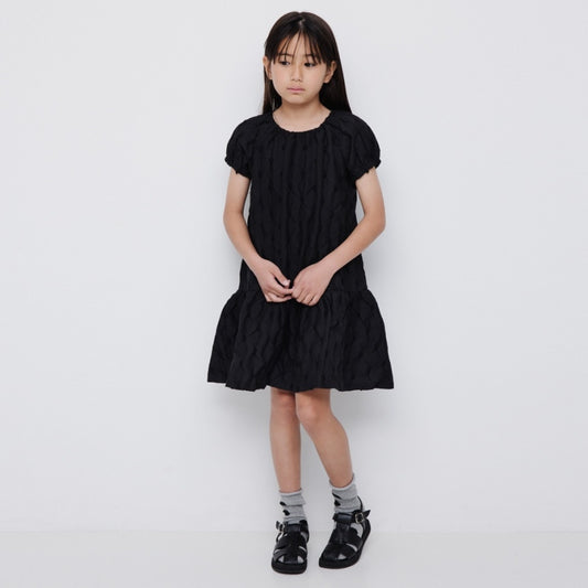 Branches x b.+A Kaneko Aya Ruffle Embroidered Dress (90-150cm) for Girls (Summer Dress) 