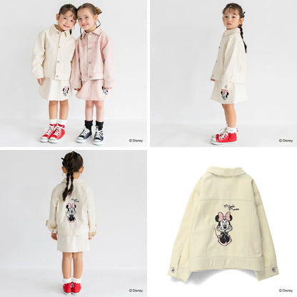 日本童裝 Branshes x Disney 刺繡圖案外套 90-150cm 女童款 秋季 OUTERWEAR