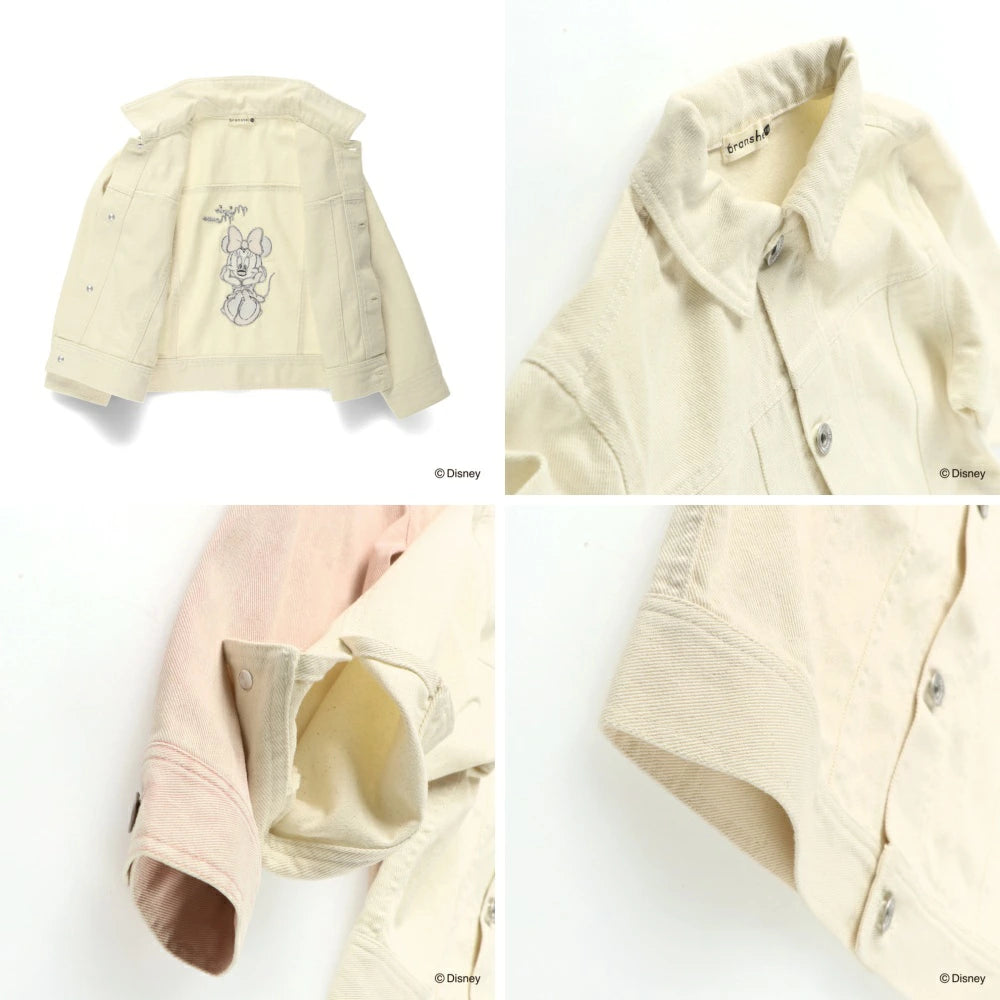 日本童裝 Branshes x Disney 刺繡圖案外套 90-150cm 女童款 秋季 OUTERWEAR