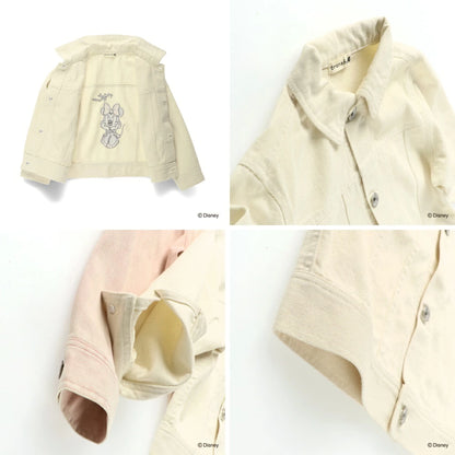 日本童裝 Branshes x Disney 刺繡圖案外套 90-150cm 女童款 秋季 OUTERWEAR