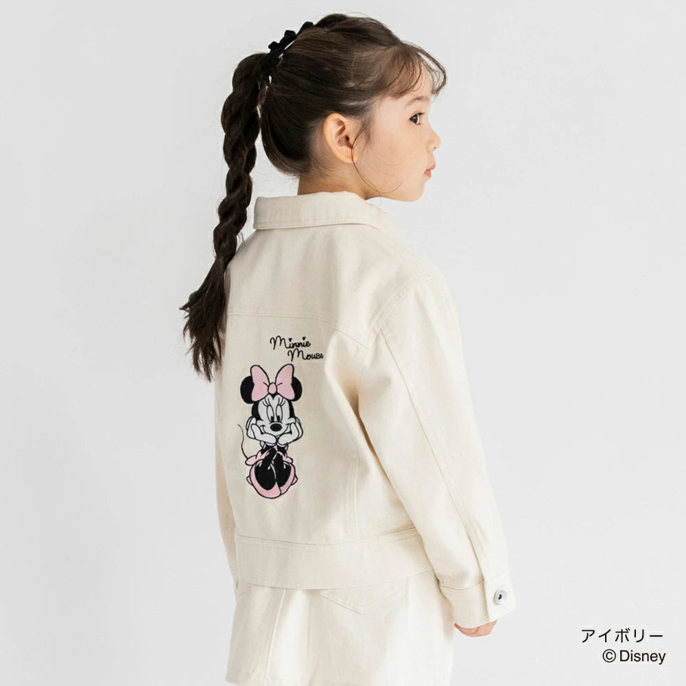 日本童裝 Branshes x Disney 刺繡圖案外套 90-150cm 女童款 秋季 OUTERWEAR