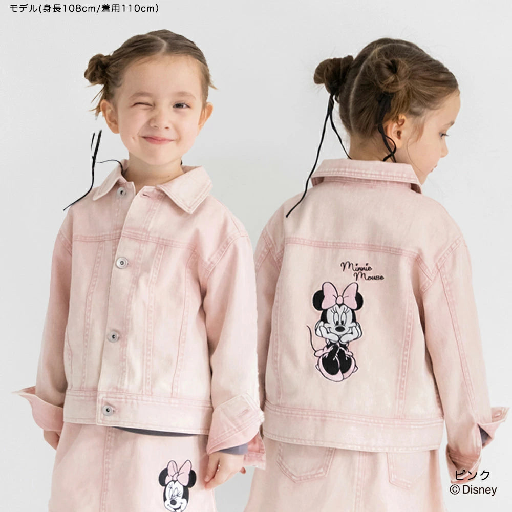日本童裝 Branshes x Disney 刺繡圖案外套 90-150cm 女童款 秋季 OUTERWEAR