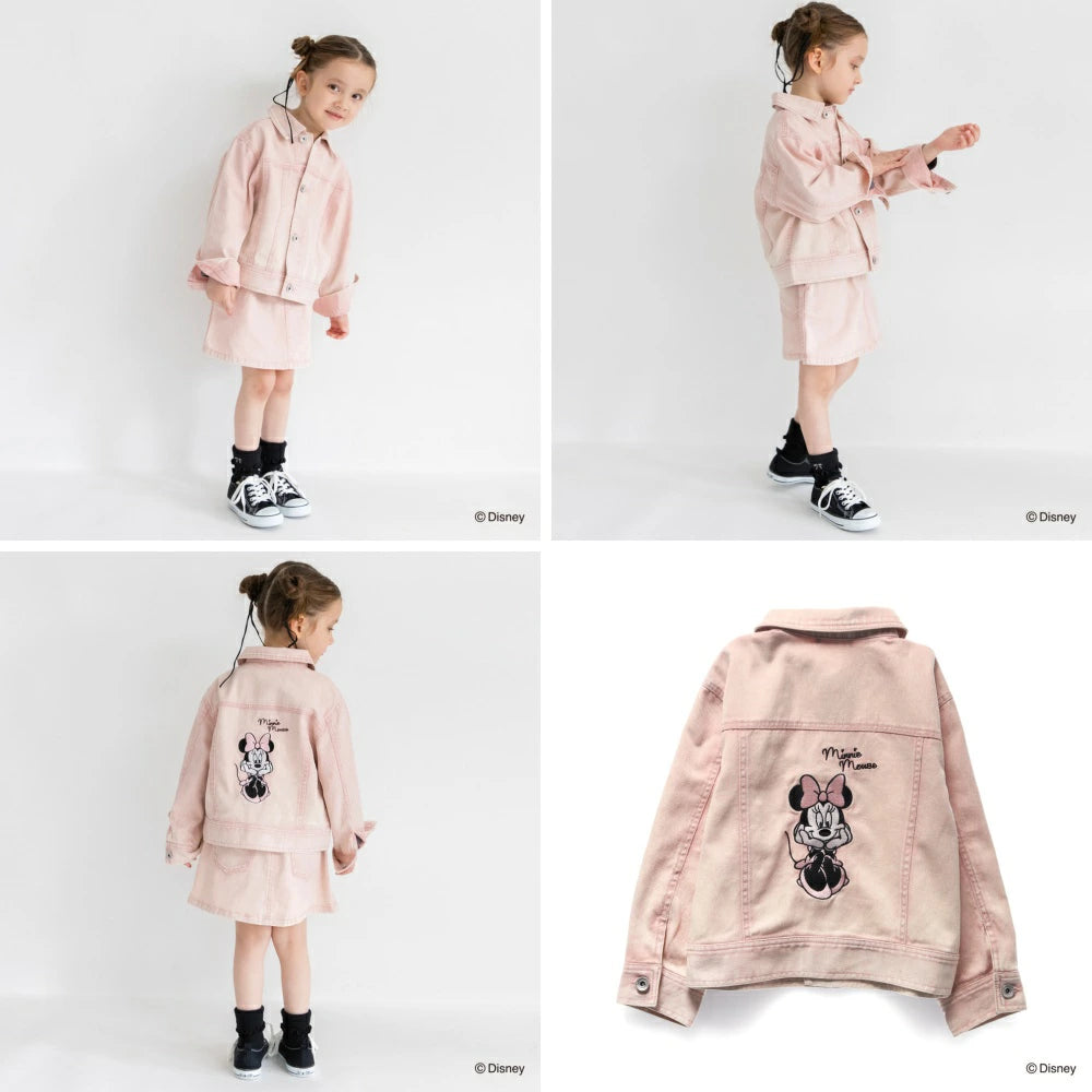 日本童裝 Branshes x Disney 刺繡圖案外套 90-150cm 女童款 秋季 OUTERWEAR