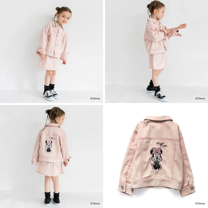 日本童裝 Branshes x Disney 刺繡圖案外套 90-150cm 女童款 秋季 OUTERWEAR