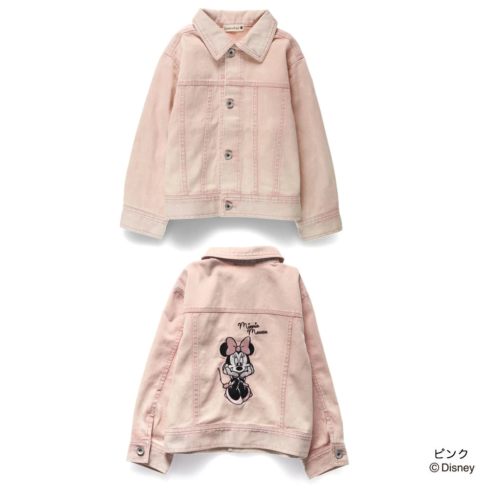 日本童裝 Branshes x Disney 刺繡圖案外套 90-150cm 女童款 秋季 OUTERWEAR