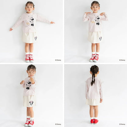 日本童裝 Branshes x Disney 印花長袖上衣 80-150cm 女童款 秋季 TOPS