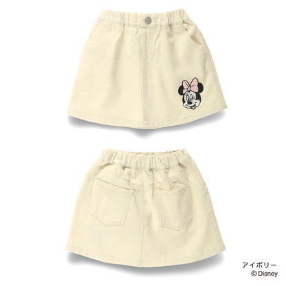 日本童裝 Branshes x Disney 刺繡牛仔短裙 80-150cm 女童款 秋季 SKIRTS