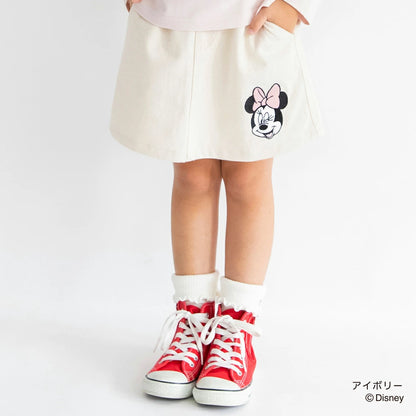 日本童裝 Branshes x Disney 刺繡牛仔短裙 80-150cm 女童款 秋季 SKIRTS