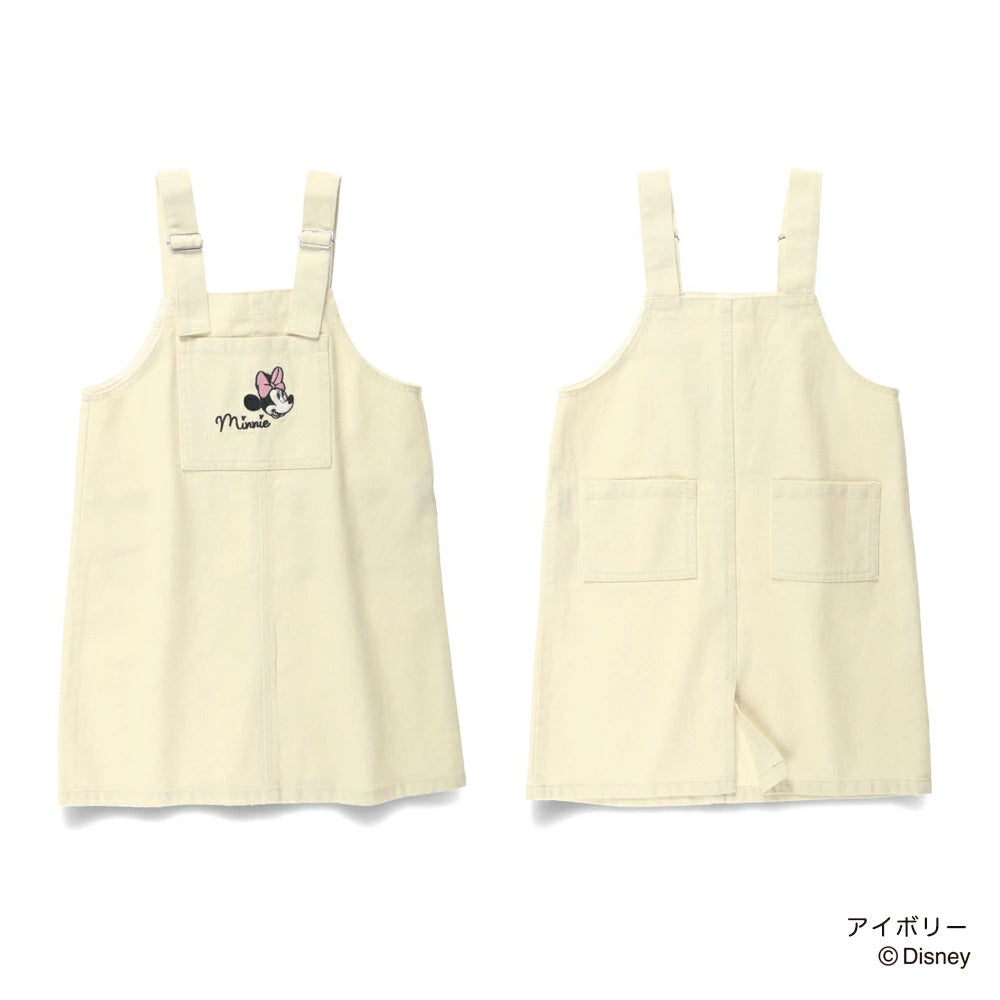 日本童裝 Branshes x Disney 刺繡圖案吊帶裙 80-130cm 女童款 秋季 DRESSES