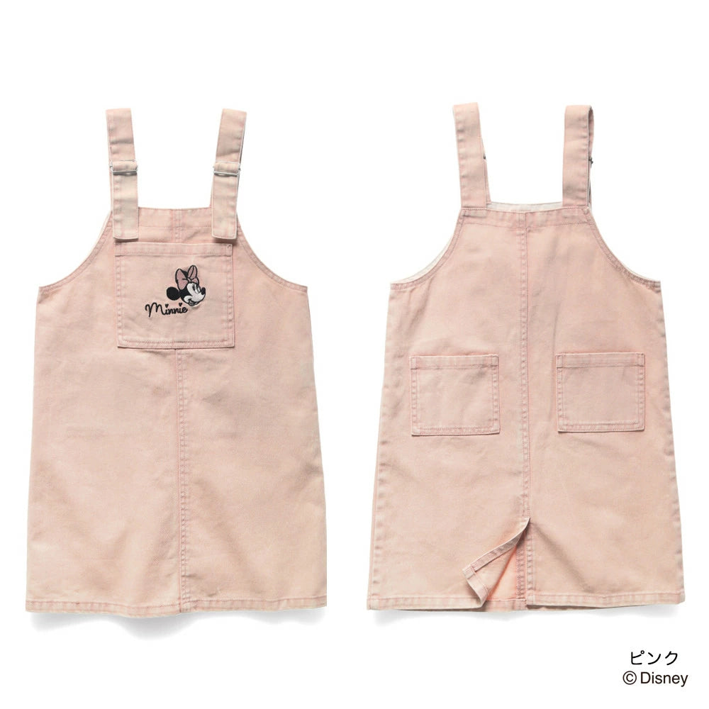 日本童裝 Branshes x Disney 刺繡圖案吊帶裙 80-130cm 女童款 秋季 DRESSES