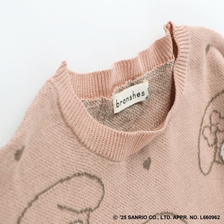 日本童裝 Branshes x Sanrio 針織毛衣 95-150cm 女童款 秋季 TOPS