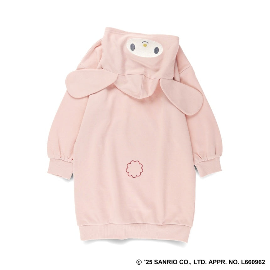 日本童裝 Branshes x Sanrio 連帽衛衣裙 80-150cm 女童款 秋季 DRESSES