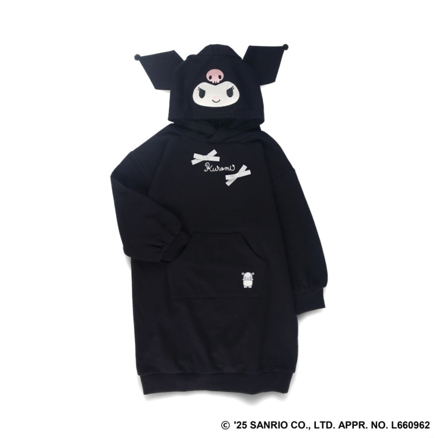 日本童裝 Branshes x Sanrio 連帽衛衣裙 80-150cm 女童款 秋季 DRESSES