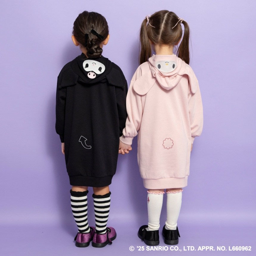 日本童裝 Branshes x Sanrio 連帽衛衣裙 80-150cm 女童款 秋季 DRESSES