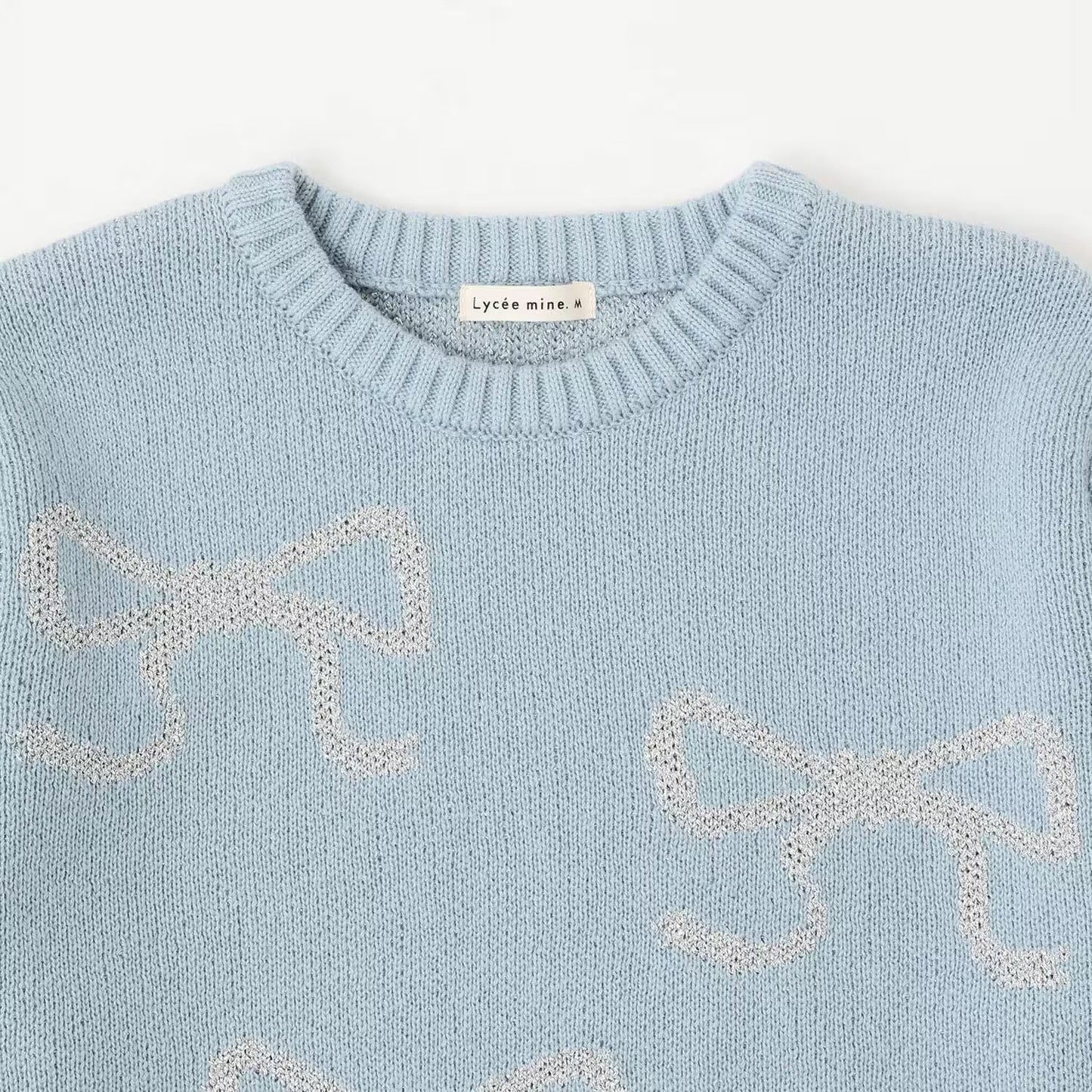 日本童裝 Ly# mine 閃閃蝴蝶結針織毛衣 110-140cm 女童款 冬季 TOPS