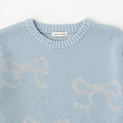 日本童裝 Ly# mine 閃閃蝴蝶結針織毛衣 110-140cm 女童款 冬季 TOPS