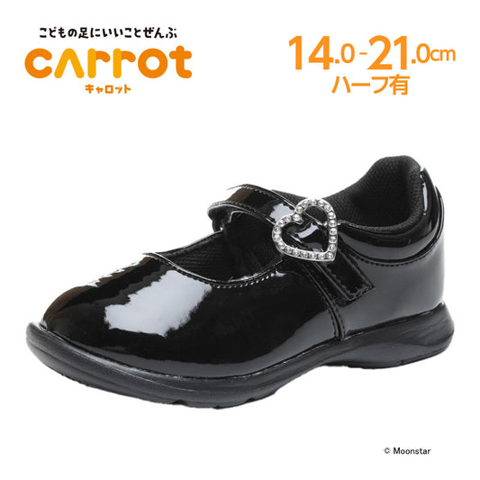 Moonstar x Carrot Banxue shoes (antibacterial and odor-resistant/lightweight) shipped directly from Japan. Functional, healthy leather shoes for children, 14-21cm. Girls' shoe collection.