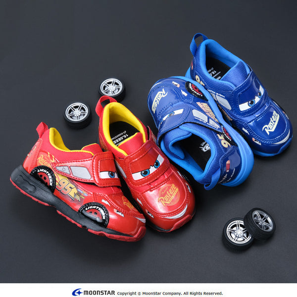 日本直送 moonstar Disney Cars  抗菌防臭 3E 健康機能兒童鞋 14-19cm 男童款 鞋系列