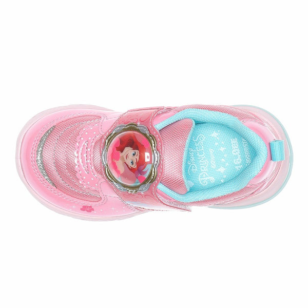 日本直送 moonstar Disney Ariel LED發光 抗菌防臭 健康機能兒童鞋 14-19cm 女童款 鞋系列