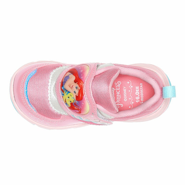 日本直送 moonstar Disney Ariel 抗菌防臭 健康機能兒童鞋 14-19cm 女童款 鞋系列