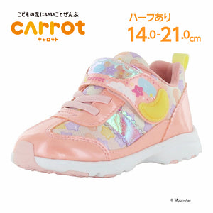 日本直送 moonstar Carrot 抗菌防臭 健康機能兒童鞋 14-21cm 女童款 鞋系列