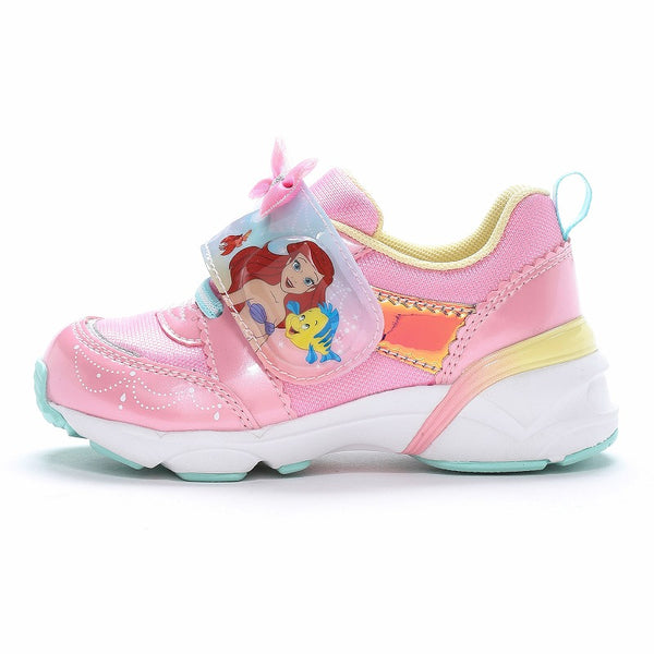 日本直送 moonstar Disney Ariel LED燈 抗菌防臭 健康機能兒童鞋 14-19cm 女童款 鞋系列