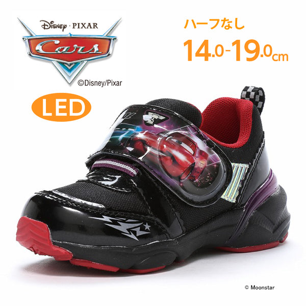 日本直送 moonstar Disney Cars LED燈 抗菌防臭 健康機能兒童鞋 14-19cm 男童款 鞋系列