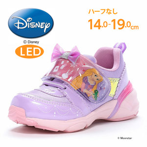 日本直送 moonstar Disney 長髮公主 LED燈 抗菌防臭 健康機能兒童鞋 14-19cm 女童款 鞋系列