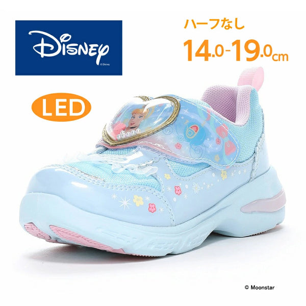 日本直送 moonstar x Disney 抗菌防臭 LED 運動鞋 健康機能兒童鞋 14-19cm 女童款 鞋系列